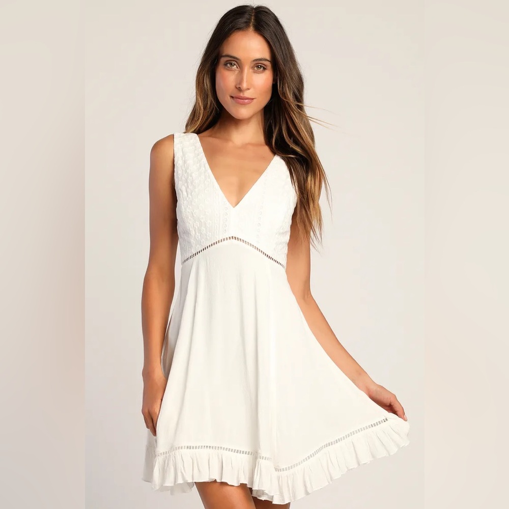 Lulus white minidress